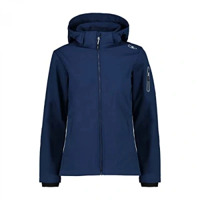 Afbeelding van CMP Softshelljas voor dames met afneembare capuchon, blauw, XS