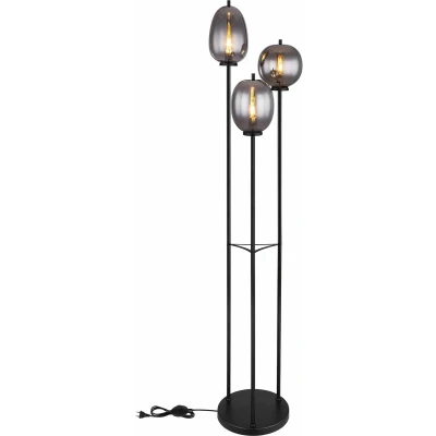 Afbeelding van Globo vloerlamp Blacky zwart metaal 40,5 cm E14 fitting 15345 3SS