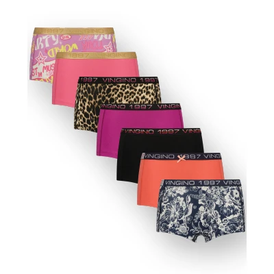 Afbeelding van Vingino short set van 5 paars/multicolor