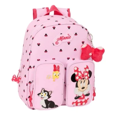 Afbeelding van Schoolrugzak Minnie Mouse Naive Roze 28 x 34 10 cm