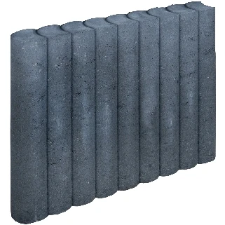 Afbeelding van Gardenlux Rondo Palissadeband 8x50x50 Cm Zwart Perfect voor uw terras!