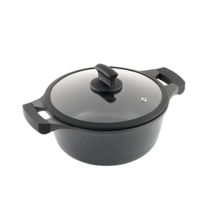 Afbeelding van Metaltex XPERT Gegoten Aluminium Braadpan 26 cm met Gehard Glas Deksel