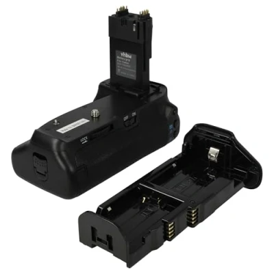 Afbeelding van vhbw Batterijgreep compatibel met Canon EOS 80D, 90D, 70D camera spiegelreflexcamera DSLR, incl. keuzewiel