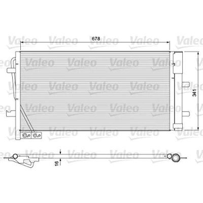 Afbeelding van Valeo Airco condensor 814169