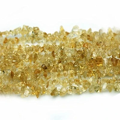 Afbeelding van SKYBEADS Citrien Kristal Onregelmatige Chips Kralen voor DIY Sieraden Maken Levering Verkocht door Een Strand 70 Inch