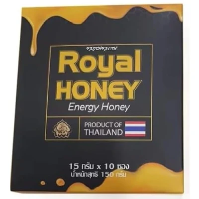 Afbeelding van Royal HONEY AFRODISAC HONING VOOR HEREN 100% NATUURLIJKE AFRODISIAKHONING GINSENG Intensieve Formule 10 Zakken