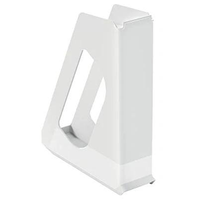 Afbeelding van Esselte A4 Tijdschriftencassette, Opbergoplossing voor Catalogussen, Brochures, Papieren en Mappen, Stevig Kunststof, VIVIDA, Wit, 628215