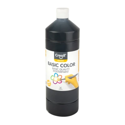 Afbeelding van Plakkaatverf Creall basic zwart 1000ml