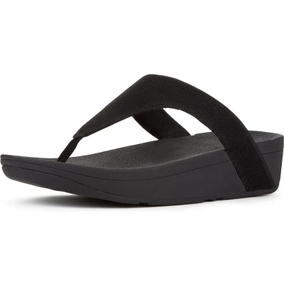 Afbeelding van FitFlop Lottie Glitzy Toe Post ZWART Maat 41