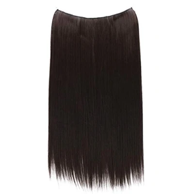 Afbeelding van CAISHA by PCAISHA 50cm 1 Inslagverlenging Met Elastische Band Haarverlenging Haarstukje Glad Hittebestendig Chocoladebruin E103