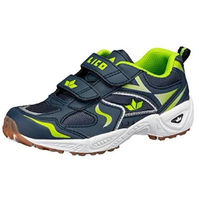 Afbeelding van Lico Bob V Uniseks, kinderen Zaalsportschoen, Marineblauw/limoen, 36 EU