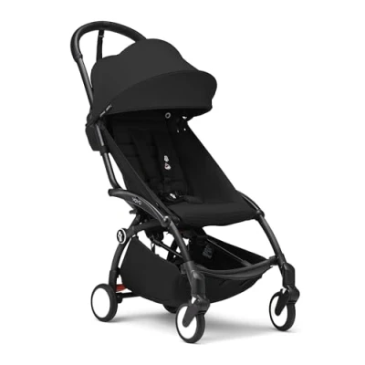 Afbeelding van Stokke YOYO3 kinderwagen vanaf 6 maanden Inclusief zwart frame, zitkussen + luifel in een handomdraai en uitklapbaar Licht compact Compatibel met handbagage