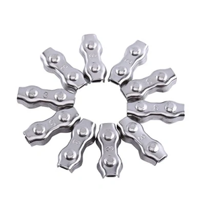 Afbeelding van 10Pcs M3 Duplex Draad Touw Clips Roestvrij Staaldraad Klemmen Kabel 2 Post Klem