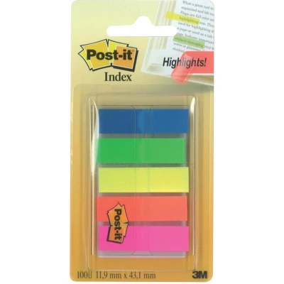 Afbeelding van Indextabs 3M Post it 683 12x43mm assorti