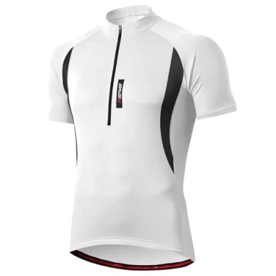 Afbeelding van MEETWEE fietsshirt voor heren, met korte mouwen, kleding mountainbikes, Wit, XL