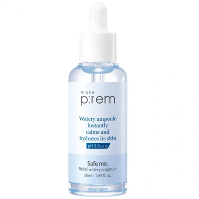 Afbeelding van MAKE Prem P:REM SAFE ME. Relief Watery Ampoule Serum, Maat: 50 ml,