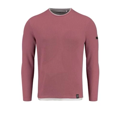 Afbeelding van Key Largo MSW Stefano Round Trui, Heren, Maat: Medium, Cloudy red