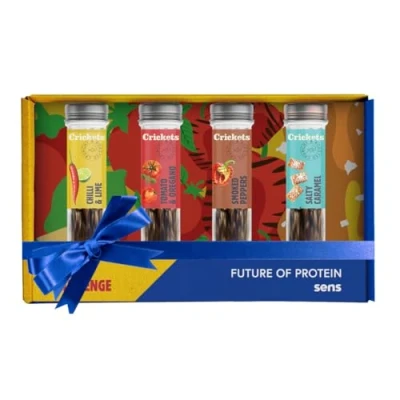 Afbeelding van SENS Eetbare Insecten Mix voor Mensen, Party Melange Snack, Geroosterde Krekels en Meelwormen, Eiwitrijk, Cadeau Idee