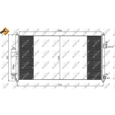 Afbeelding van NRF Airco condensor 35550