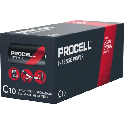Afbeelding van Duracell Procell Intense Alkaline batterij 1,5V LR14 C Doos 10 stuks