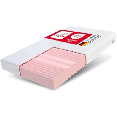 Afbeelding van FDM Matras 80x200 cm COMFORT DUO MAX DOUBLE Koudschuimmatras 7 comfortzones Hardheidsgraad H3 en H4 HR schuim 20 Hoog Dubbelzijdig Oprolbaar met Hypoallergene Wasbare Premium Tijk Oeko Tex