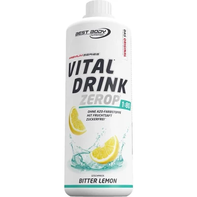 Afbeelding van Best Body Nutrition Low Carb Vital Drink 1000ml Bitter Lemon