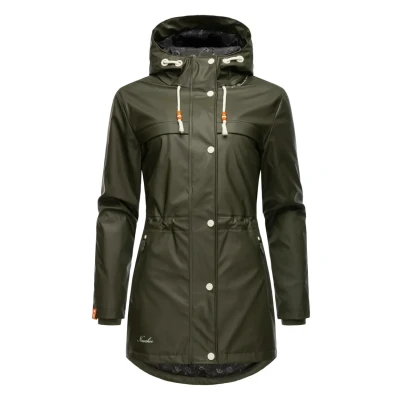 Afbeelding van Navahoo Rainy Forest Regenjas, Dames, Maat: XS, Dark olive