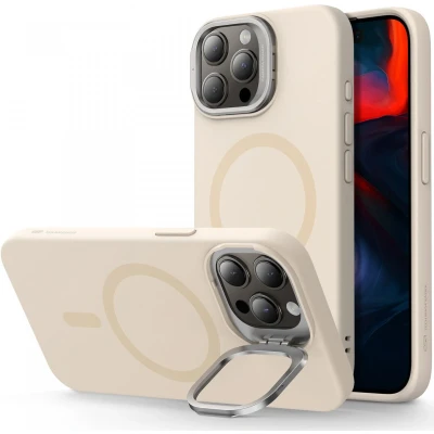 Afbeelding van ESR Cloud Kickstand Apple iPhone 15 Pro Max Hoesje MagSafe Beige