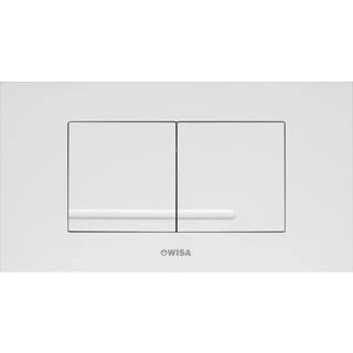 Afbeelding van WISA XT Kantos bedieningsplaat kunststof dualflush DF glans chroom