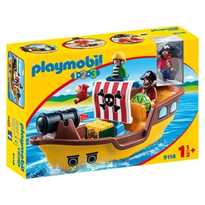 Afbeelding van PLAYMOBIL 1.2.3. Piratenschip 9118