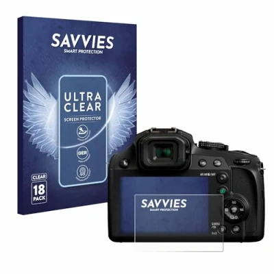 Afbeelding van Savvies (18 Stuks) Schermbeschermer voor Panasonic Lumix DC FZ82 / FZ82D Screen Protector Ultra Transparant
