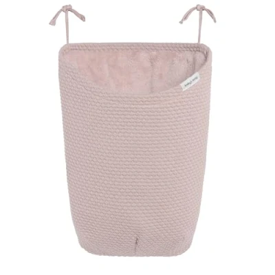 Afbeelding van Baby&#039;s Only Gebreide boxzak Opbergzak speelgoed Boxopbergzak Boxtas Speelgoedzak Sky Oud Roze
