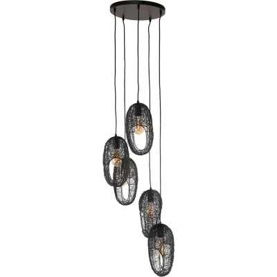 Afbeelding van AnLi Style Hanglamp 5L open oog wire