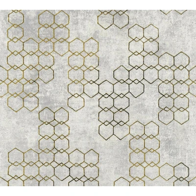 Afbeelding van AS Creation New Walls 37424 4 374244 Grijs / Goud