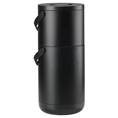 Afbeelding van Prullenbak Zone Denmark Bio Circular Black 22+12 L