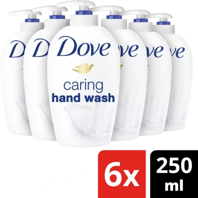 Afbeelding van Dove Cream Wash Zeep Pomp 6 x 250 ml Voordeelverpakking