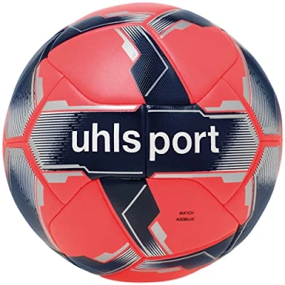 Afbeelding van Uhlsport Match Addglue Voetbal Fluor Rood Marine Zilver