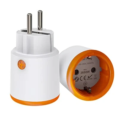Afbeelding van Smart Power Plugs: Zigbee Plug met meet en timerfunctie, Tuya App Control, notification push, Hub vereist, 16A stopcontact, compatibel Alexa, Google Home (1 stuks)