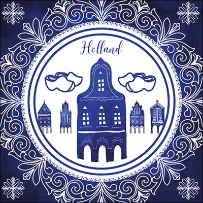 Afbeelding van Ambiente Servetten Holland style 33x33cm