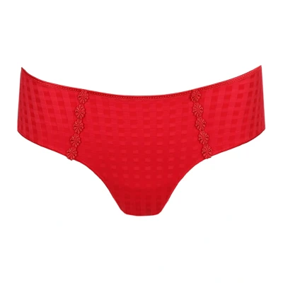 Afbeelding van Marie Jo dames Avero shorty met borduring in de kleur Rood, maat: 42