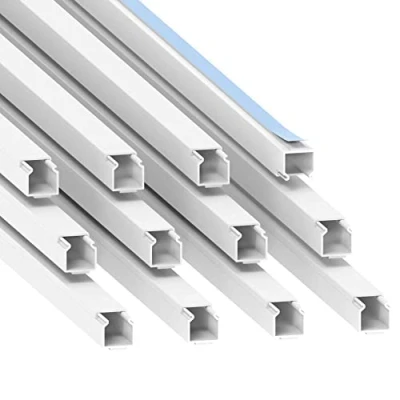 Afbeelding van Habengut kabelgoot (zelfklevend) 15x15 mm van PVC, kleur: wit, lengte 12 m (12 x 1 lengte)