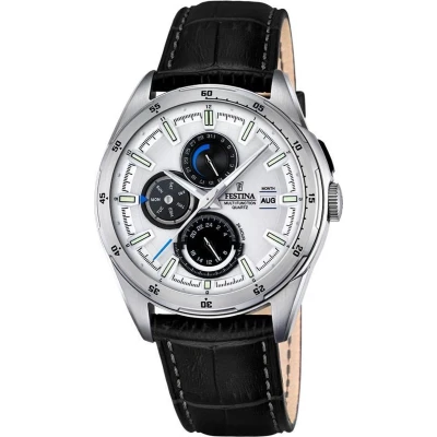 Afbeelding van Festina F16877/1 Multifunction Horloge Staal Zilverkleurig 42 mm