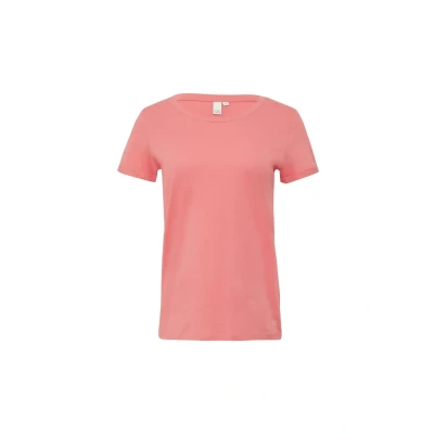 Afbeelding van QS MIT Rundhalsausschnitt Tshirt basic, Dames, Maat: XXL, Koralle