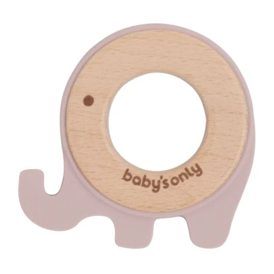 Afbeelding van Baby&#039;s Only Bijtring Olifant Oud Roze
