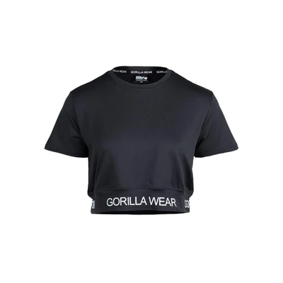 Afbeelding van Gorilla Wear Colby Cropped Tshirt print, Dames, Maat: XS, Black