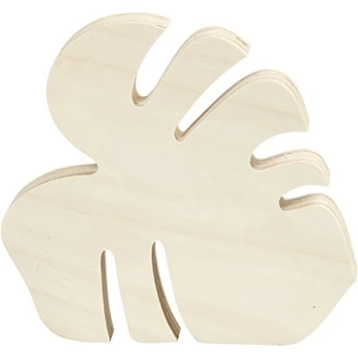 Afbeelding van Creotime Blad Hout 20 Cm