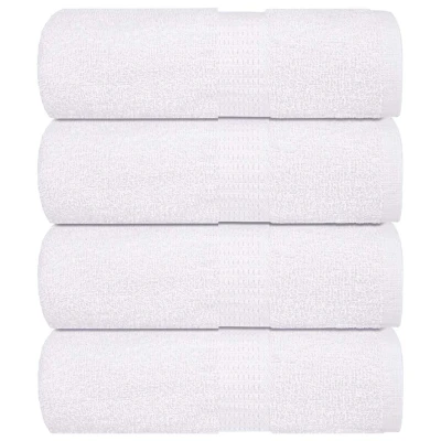 Afbeelding van vidaXL Gastendoekjes 4 st 30x50 cm 360 g/m² 100% katoen wit