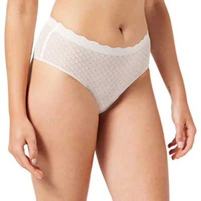 Afbeelding van Sloggi Dames ZERO Feel Lace High Waist Brief Angora XS