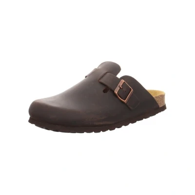 Afbeelding van Natural Sense unisex pantoffels klomp leer bruin 1152534