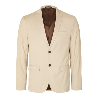 Afbeelding van SELETED HOMME Heren Slhslim Cedric Structure BLZ Noos Sakko, zand, 46